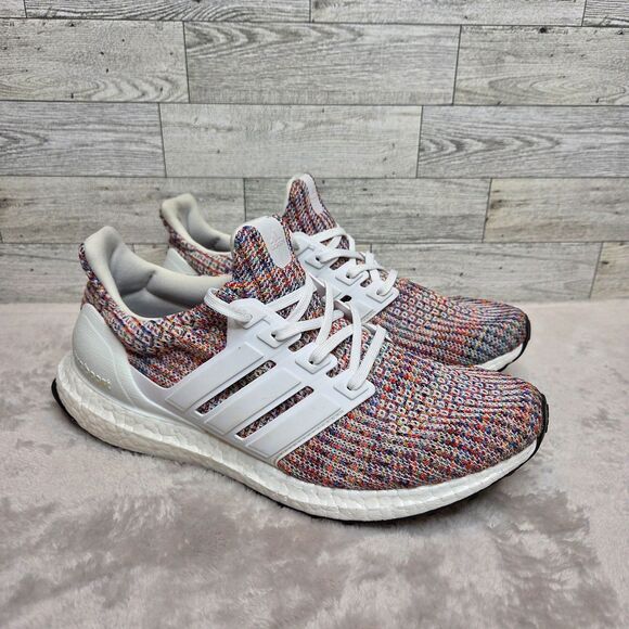 Adidas Ultra Boost 4.0 White Multi-Color Men's 8 Women's 9.5 CM8111 - Picture 1 of 9